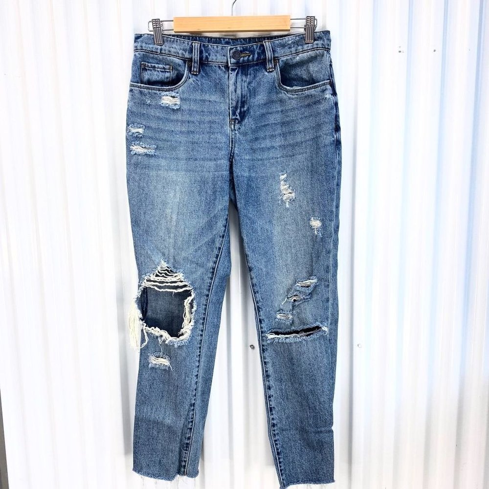 BLANKNYC The Ludlow Crop Girlfriend Fray Hem 28